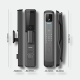 Philips 7000 Series 3D Face Recognition Smart Door Lock | 165° Wide-Angle Video Intercom & 4" LCD | DDL702-FVP-7HWS