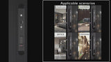 HYH Smart Latch Type Sliding Door Lock | Fingerprint Bluetooth Tuya App | HC-02T