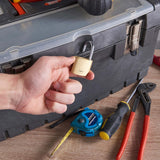 Yale Close Shackle Key Alike Padlock 40mm | Master Key System Brass | Y110/40/23/4