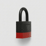 TESA Hermetic Weatherproof Padlock 50mm| Hytrel Cover, Double Security Locking, Hardened Shackle | CHV50R