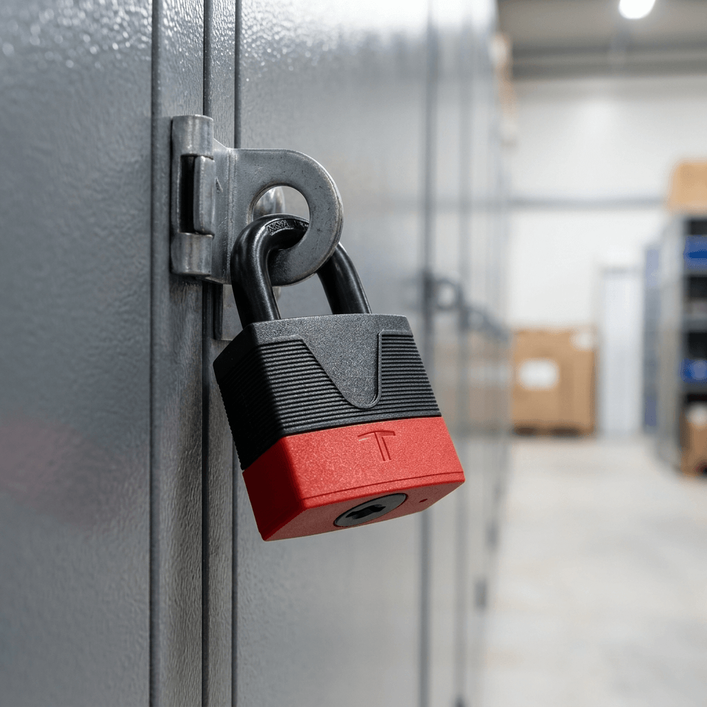 TESA Hermetic Weatherproof Padlock 50mm| Hytrel Cover, Double Security Locking, Hardened Shackle | CHV50R